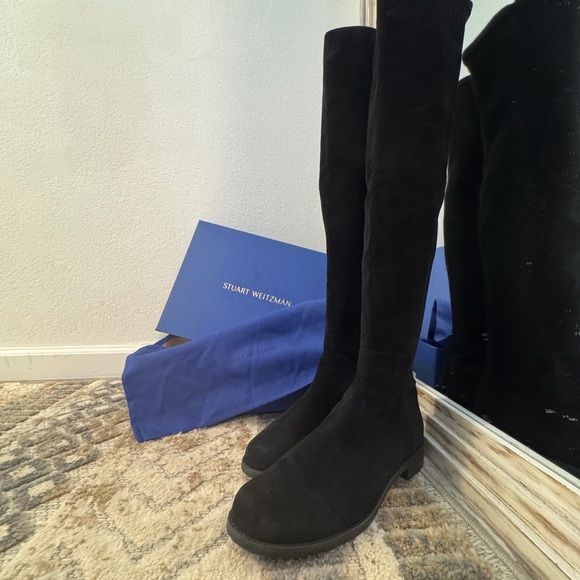 Stuart Weitzman Black Suede Over-the-Knee (OTK) 5050 Boots women’s size 11 - Picture 13 of 15